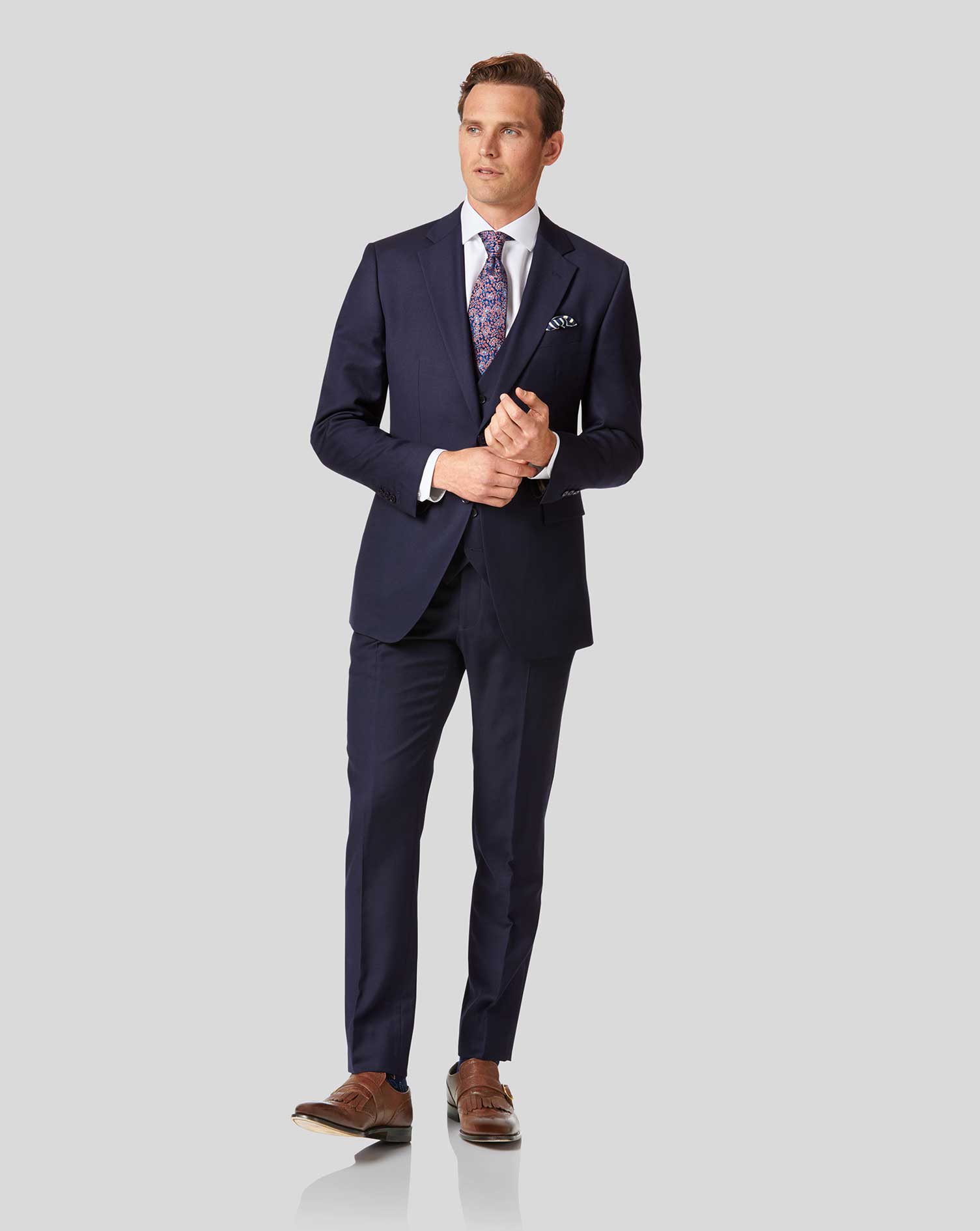 Twill Business Suit Navy Jacket FF Stores