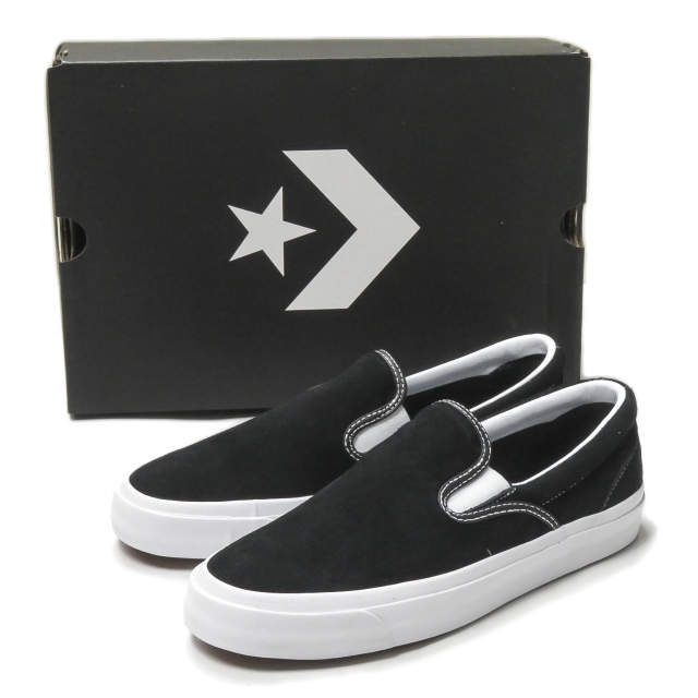 One Star CC Pro Suede Slip in Black/White - FF Stores One Star CC Pro ...
